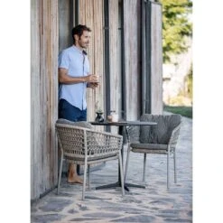 Cane-Line Ocean Stapelsessel Aluminium/Rope Taupe -Gartenmöbelgeschäft cane line ocean stapelsessel aluminium rope 1464092 5