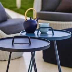 Cane-Line On-the-move Beistelltisch Ø44x54 Cm Aluminium Dusty Blue -Gartenmöbelgeschäft cane line on the move beistelltisch durchm44x54 cm aluminium 1464180 3