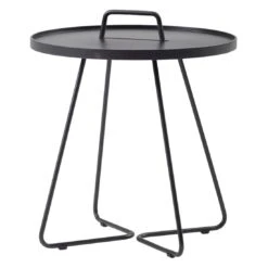 Cane-Line On-the-move Beistelltisch Ø52x60 Cm Aluminium Black