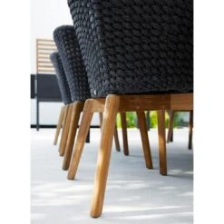 Cane-Line Peacock Gartensessel Teak/Rope Dark Grey/Natur -Gartenmöbelgeschäft cane line peacock gartensessel teak aluminium rope 1465038 6