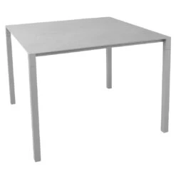 Cane-Line Pure Gartentisch 100x100cm Aluminium/Keramik Light Grey/Concrete Grey