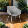 Cane-Line Vibe Loungesessel Stahl/Geflecht Light Grey/Grey/Taupe