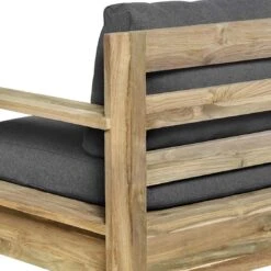 OUTLIV. Castello Loungeset 4-tlg. Recycelt Teak/Sunproof Natur/Dunkelgrau -Gartenmöbelgeschäft castello loungeset 4 tlg teak olefin 1392284 11