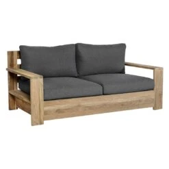 OUTLIV. Castello Loungeset 4-tlg. Recycelt Teak/Sunproof Natur/Dunkelgrau -Gartenmöbelgeschäft castello loungeset 4 tlg teak olefin 1392284 5