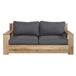 OUTLIV. Castello Loungeset 4-tlg. Recycelt Teak/Sunproof Natur/Dunkelgrau -Gartenmöbelgeschäft castello loungeset 4 tlg teak olefin 1392284 7