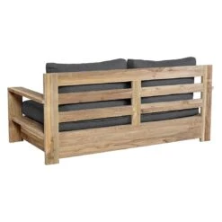 OUTLIV. Castello Loungeset 4-tlg. Recycelt Teak/Sunproof Natur/Dunkelgrau -Gartenmöbelgeschäft castello loungeset 4 tlg teak olefin 1392284 9