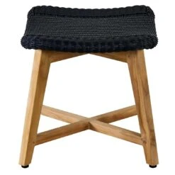 OUTLIV. Clovelly Loungesessel Inkl. Hocker Teak/Polyrattan Natur/Schwarz -Gartenmöbelgeschäft clovelly loungesessel inkl hocker teak recycelt polyrattan 1392229 4