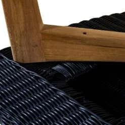 OUTLIV. Clovelly Loungesessel Inkl. Hocker Teak/Polyrattan Natur/Schwarz -Gartenmöbelgeschäft clovelly loungesessel inkl hocker teak recycelt polyrattan 1392229 7