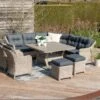 Garden Impressions Milwaukee Dininglounge Geflecht/Spun Polyester Vintage Willow/Reflex Black 1 Garden Impressions Milwaukee Dininglounge Geflecht/Spun Polyester Vintage Willow/Reflex Black -Gartenmöbelgeschäft garden impressions milwaukee loungeecke 4 teilig geflecht 1