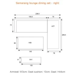 Garden Impressions Semarang Dininglounge Aluminium/Rope Carbon Black/Mystic Grey -Gartenmöbelgeschäft garden impressions semarang dininglounge aluminium rope 1352970 6