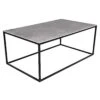 GRADEL Frame Alex Loungetisch 100x60cm Eisen/Keramik Schwarz/Betongrau