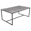 GRADEL Frame Lukas Loungetisch 100x60cm Eisen/Keramik Schwarz/Betongrau