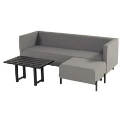 Hartman Dion Loungeset Inkl. Loungetisch 80x50cm Black/Mid Grey