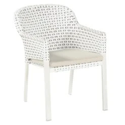 Hartman Kelly Gartensessel Aluminium/Rope Weiß/Moccacino