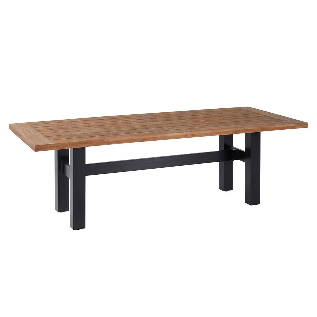 Hartman Sophie Yasmani Gartentisch 300x100cm Aluminium/Teak Schwarz/Natur 3 Hartman Sophie Yasmani Gartentisch 300x100cm Aluminium/Teak Schwarz/Natur