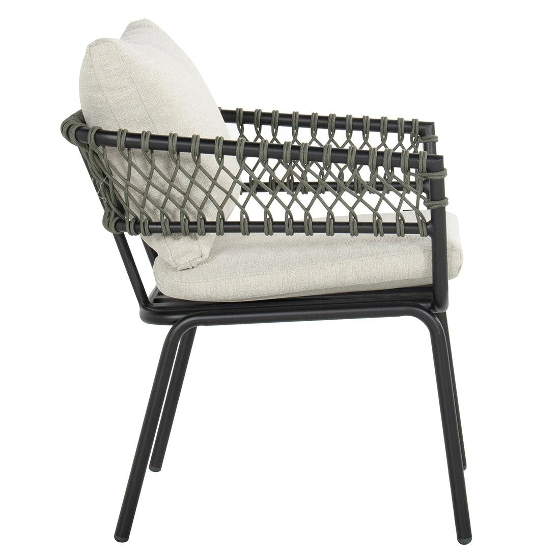 Hartman Winston Gartensessel Aluminium/Rope/Olefin Carbon Black/Grey 5 Hartman Winston Gartensessel Aluminium/Rope/Olefin Carbon Black/Grey – Bild 3