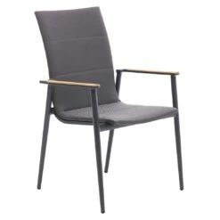 Interliving 7001 Hochlehner Aluminium/Textilene Anthrazit/Grau