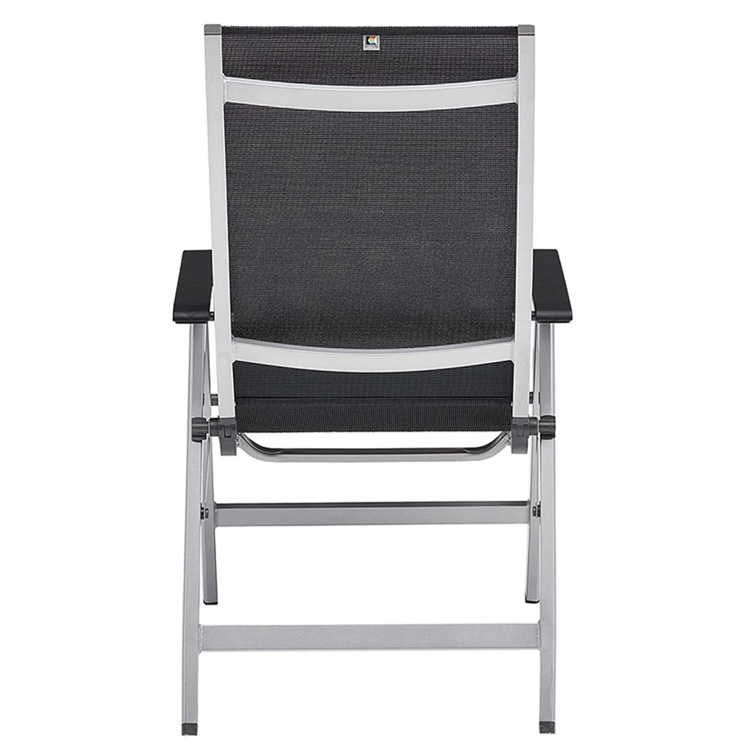 Kettler Basic+ Premium Klappsessel Aluminium/Textilene Silber/Lakritz 10 Kettler Basic+ Premium Klappsessel Aluminium/Textilene Silber/Lakritz – Bild 8
