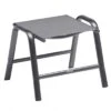 Kettler Cirrus Silver-Line Hocker Aluminium/Outdoorgewebe Anthrazit/Anthrazitgrau -Gartenmöbelgeschäft kettler cirrus silver line hocker aluminium outdoorgewebe 1439265 1