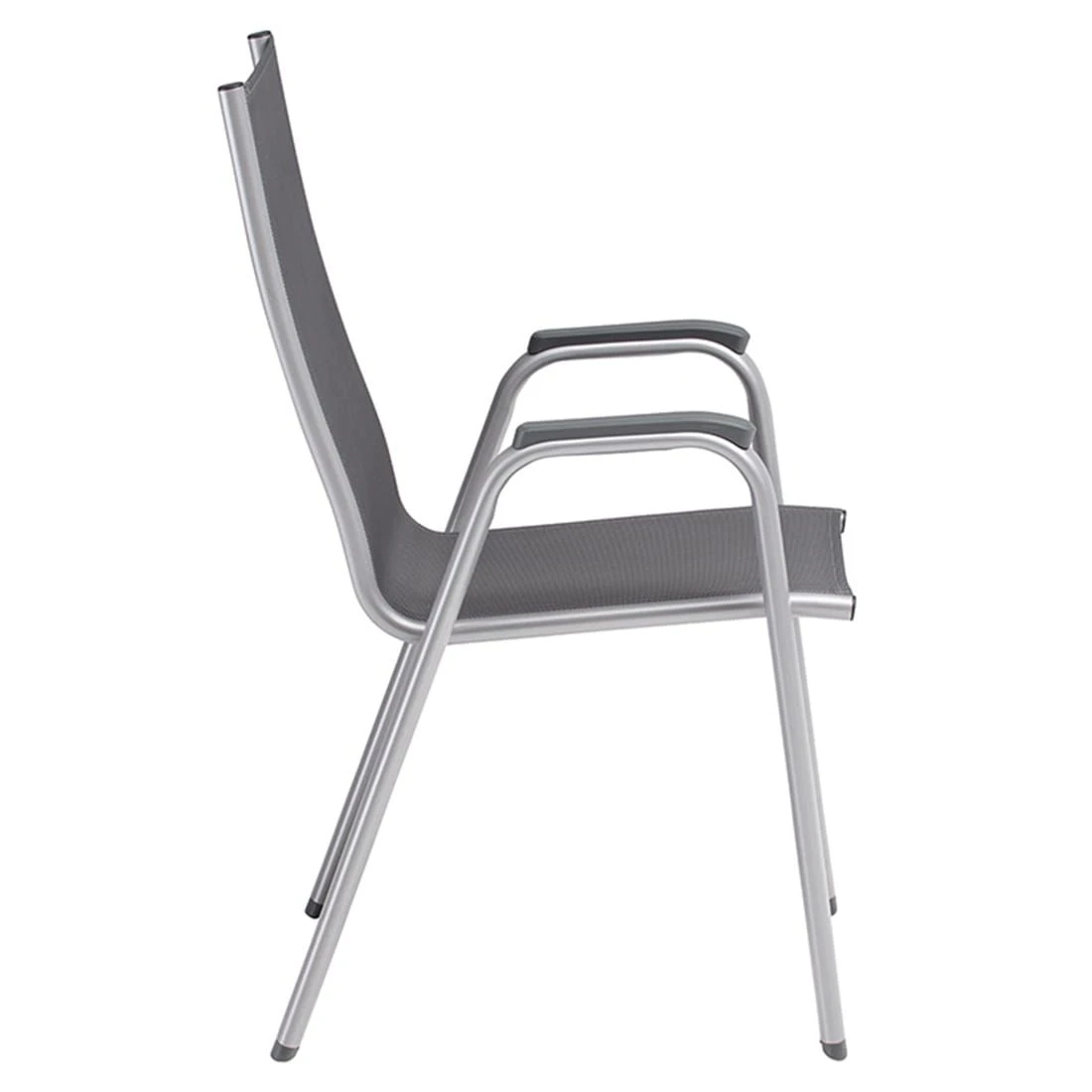 Kettler Cirrus Silver Line Stapelsessel Aluminium/Outdoorgewebe Silber/Anthrazit-Grau 6 Kettler Cirrus Silver Line Stapelsessel Aluminium/Outdoorgewebe Silber/Anthrazit-Grau – Bild 4