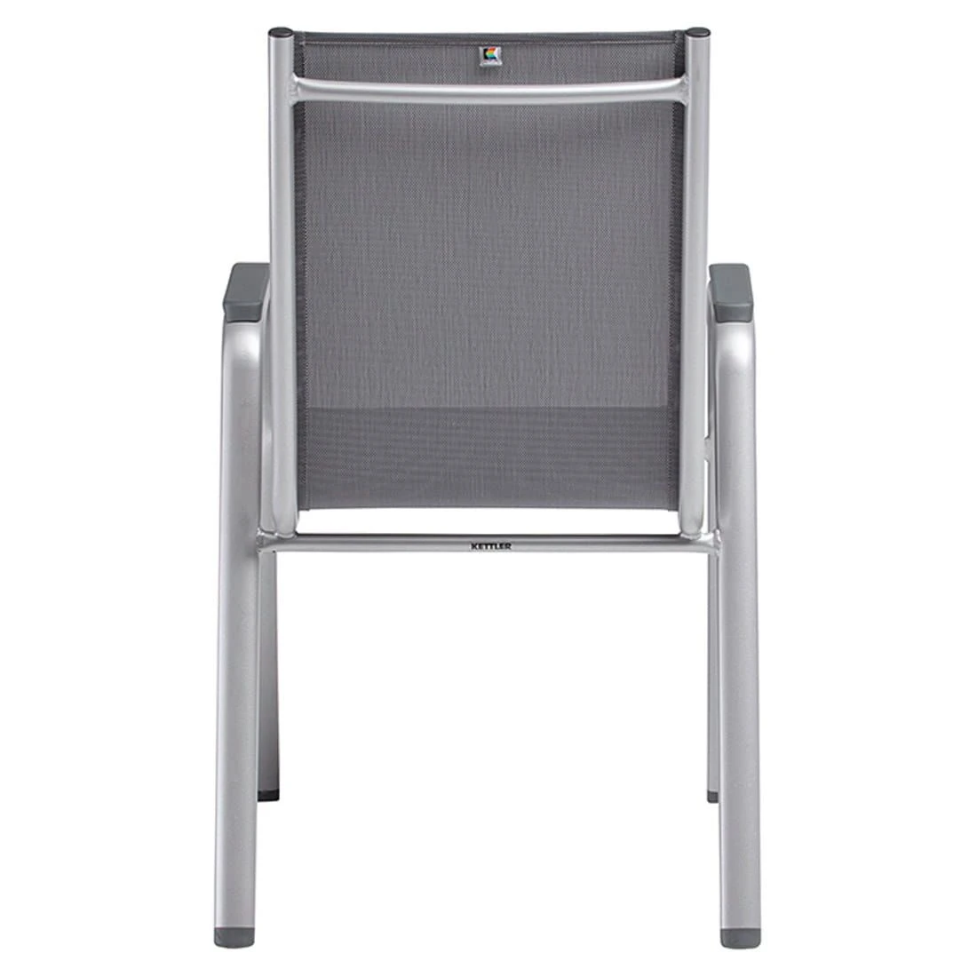 Kettler Cirrus Silver Line Stapelsessel Aluminium/Outdoorgewebe Silber/Anthrazit-Grau 7 Kettler Cirrus Silver Line Stapelsessel Aluminium/Outdoorgewebe Silber/Anthrazit-Grau – Bild 5