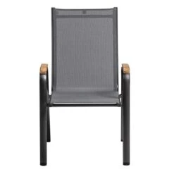 Kettler Cirrus Stapelsessel Aluminium/Outdoorgewebe Anthrazit/Anthrazit-Grau -Gartenmöbelgeschäft kettler cirrus stapelsessel aluminium outdoorgewebe anthrazit anthrazit grau 1287454 2