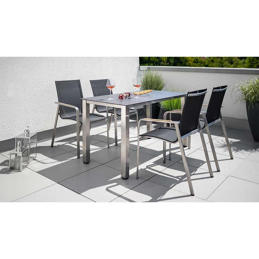 Kettler Dekton Gartentisch-Platte 160x95cm Keramik-Glas-Quarz Fossil Natur 6 Kettler Dekton Gartentisch-Platte 160x95cm Keramik-Glas-Quarz Fossil Natur – Bild 4