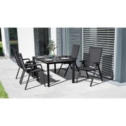 Kettler Edge Gartentisch-Gestell 140x70cm Aluminium Anthrazit -Gartenmöbelgeschäft kettler edge tischgestell 140x70cm aluminium anthrazit 1288136 3