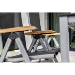 Kettler Granada Klappsessel Aluminium/Textilene Silber/Anthrazit -Gartenmöbelgeschäft kettler granada klappsessel aluminium textilene 7