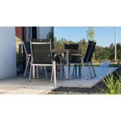 Kettler Granada Stapelsessel Aluminium/Outdoorgewebe Silber/Anthrazit -Gartenmöbelgeschäft kettler granada stapelsessel aluminium outdoorgewebe 1309586 8