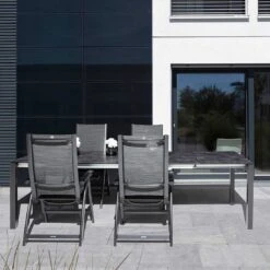 Kettler Avalon Klappsessel Aluminium/Textilen Anthrazit/Graphit -Gartenmöbelgeschäft kettler hks avalon klappsessel aluminium textilen 3