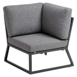 Kettler Ocean Skid Ecklounge 6-tlg. Aluminium/Olefin Anthrazit/Hellgrau Meliert -Gartenmöbelgeschäft kettler ocean skid dininglounge 6 tlg aluminium olefin 1351342 4