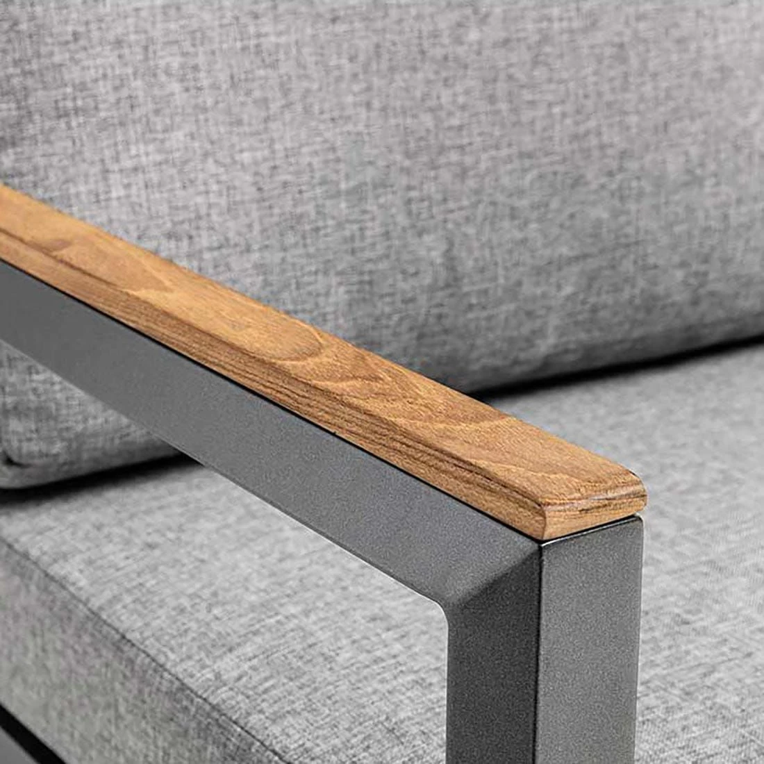 Kettler Ocean Skid Dininglounge 8-tlg. Aluminium/Olefin Anthrazit/Hellgrau Meliert 13 Kettler Ocean Skid Dininglounge 8-tlg. Aluminium/Olefin Anthrazit/Hellgrau Meliert – Bild 11