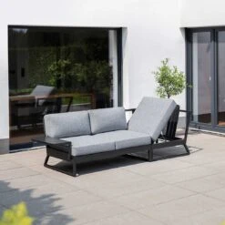 Kettler Ocean Skid Platform Ecklounge 6-tlg. Aluminium/Olefin Anthrazit -Gartenmöbelgeschäft kettler ocean skid loungeset 6 tlg mit loungetisch 1393527 2