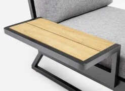 Kettler Ocean Skid Platform Ablagetisch Aluminium/Teak Anthrazit/Teak -Gartenmöbelgeschäft kettler ocean skid platform ablagetisch aluminium teak 1438297 3