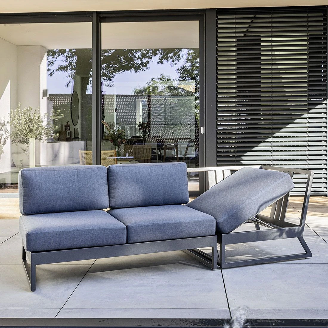 Kettler Ocean Skid Platform Eck-/Endmodul Aluminium/Agora Anthrazit Matt/Brisa 4 Kettler Ocean Skid Platform Eck-/Endmodul Aluminium/Agora Anthrazit Matt/Brisa – Bild 2