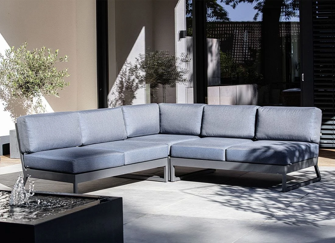 Kettler Ocean Skid Platform Eck-/Endmodul Aluminium/Agora Anthrazit Matt/Brisa 5 Kettler Ocean Skid Platform Eck-/Endmodul Aluminium/Agora Anthrazit Matt/Brisa – Bild 3