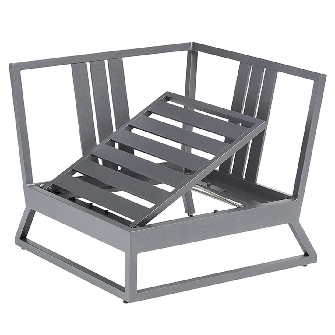 Kettler Ocean Skid Platform Eck-/Endmodul Aluminium/Agora Anthrazit Matt/Brisa 9 Kettler Ocean Skid Platform Eck-/Endmodul Aluminium/Agora Anthrazit Matt/Brisa – Bild 7