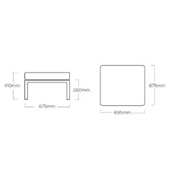 Kettler Ocean Skid Platform Hocker Aluminium/Agora Anthrazit Matt/Brisa -Gartenmöbelgeschäft kettler ocean skid platform hocker aluminium acryl 1438396 6
