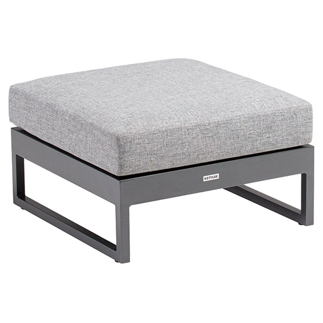 Kettler Ocean Skid Platform Loungehocker Aluminium/Olefin Anthrazit/Hellgrau Meliert 5 Kettler Ocean Skid Platform Loungehocker Aluminium/Olefin Anthrazit/Hellgrau Meliert – Bild 3