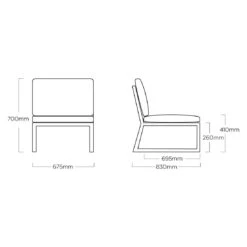 Kettler Ocean Skid Platform Loungeset Aluminium/Olefin Anthrazit/Hellgrau Meliert -Gartenmöbelgeschäft kettler ocean skid platform loungeset aluminium olefin 1491746 9