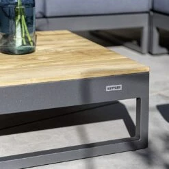 Kettler Ocean Skid Platform Loungetisch Aluminium/Teak Anthrazit Matt/Teak -Gartenmöbelgeschäft kettler ocean skid platform loungetisch aluminium teak 1438407 6
