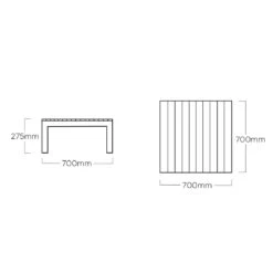 Kettler Ocean Skid Platform Loungetisch Aluminium/Teak Anthrazit Matt/Teak -Gartenmöbelgeschäft kettler ocean skid platform loungetisch aluminium teak 1438407 7