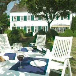 Kettler Roma Klappsessel Kunststoff Weiß -Gartenmöbelgeschäft kettler roma gartenstuhl klappbar kunststoff weiss 01438 000 2