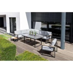 Kettler Skate Gartentisch-Gestell 160x95cm Aluminium Anthrazit -Gartenmöbelgeschäft kettler skate tischgestell 160x95cm aluminium anthrazit 1288158 2