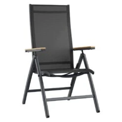 OUTLIV. Kobe Gartenmöbelset 5-tlg. Tisch 160x90cm Anthrazit -Gartenmöbelgeschäft kobe gartenmoebelset 5 tlg mit gartentisch 160x90cm 1388709 5