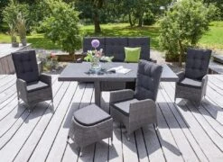 LC Garden Barcelona Gartensessel Aluminium/Geflecht Grau-Mix -Gartenmöbelgeschäft lc garden barcelona diningsessel aluminium geflecht 1432214 3