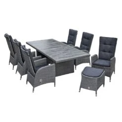 LC Garden Barcelona Gartensessel Aluminium/Geflecht Grau-Mix -Gartenmöbelgeschäft lc garden barcelona diningsessel aluminium geflecht 1432214 9