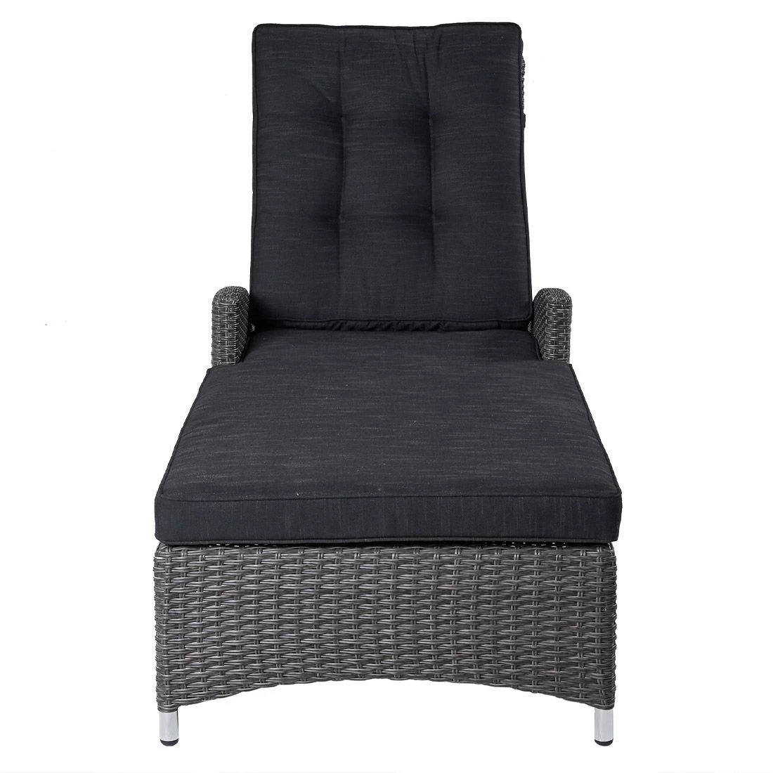 LC Garden Barcelona Gartenliege Aluminium/Geflecht Silber/Grau Mix 5 LC Garden Barcelona Gartenliege Aluminium/Geflecht Silber/Grau Mix – Bild 3