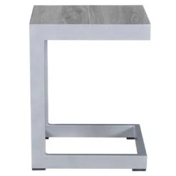 LC Garden Bondino Beistelltisch 32x40cm Aluminium/Keramik Silber/Easy Grey -Gartenmöbelgeschäft lc garden bondino beistelltisch 32x40cm aluminium 1432357 3